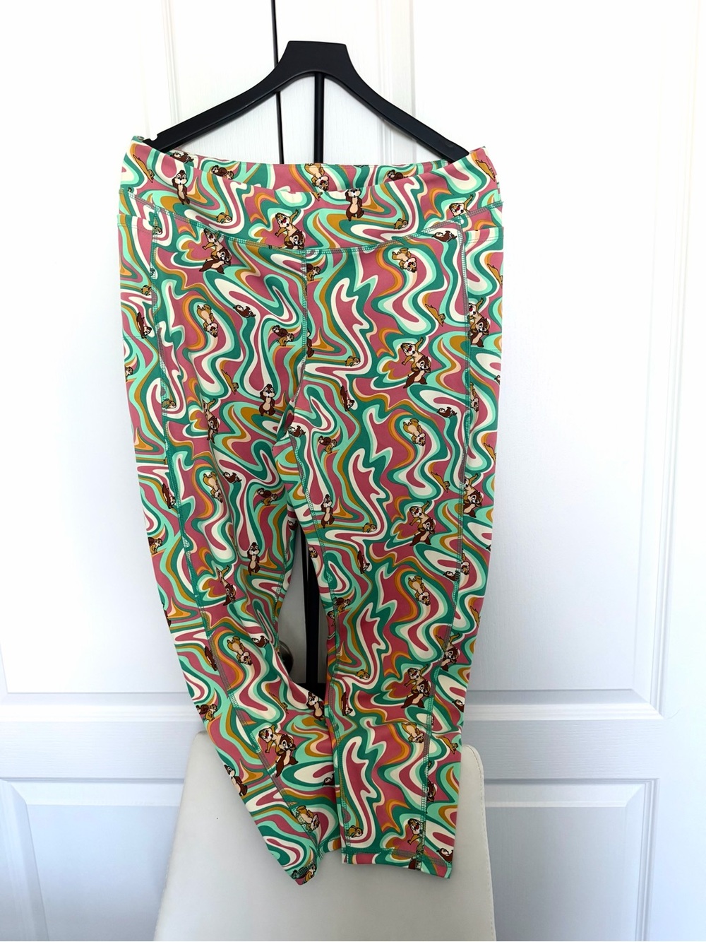Disney Parks Chip'n Dale Groovy Swirl Leggings with Pockets
